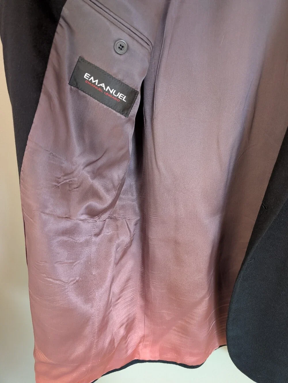 Emanuel Ungaro 100% Cashmere Sport Coat Blazer Size 42L